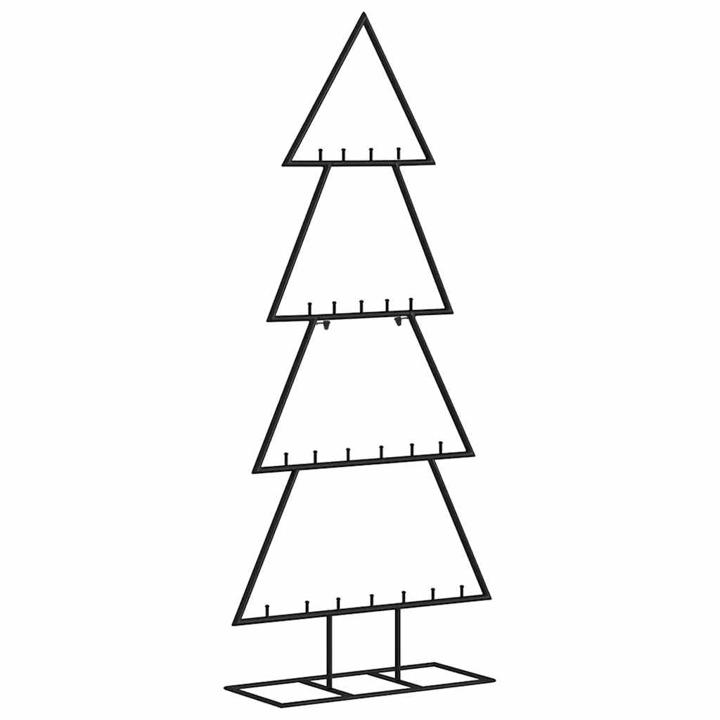 Kerstdecoratie kerstboom 125 cm metaal zwart is nu te koop bij PeponiXL, paradijselijk wonen!