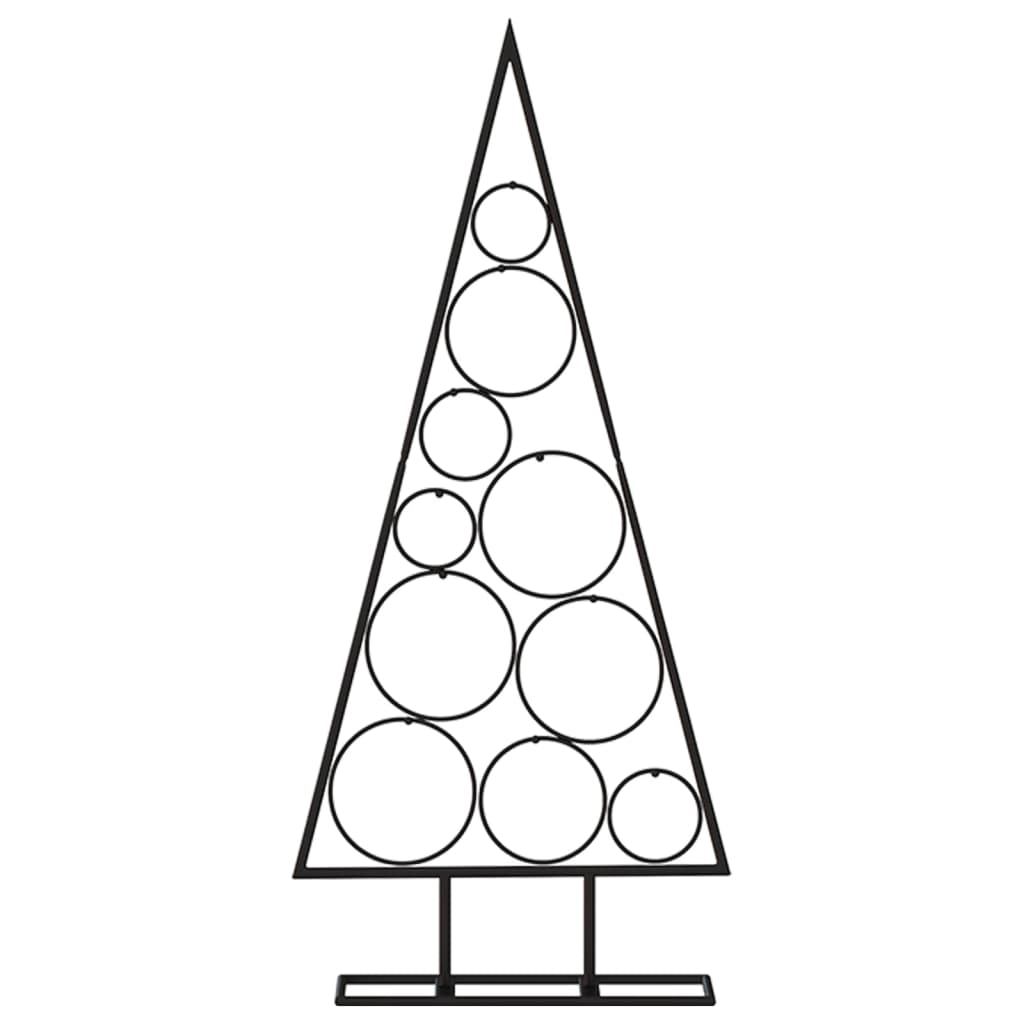 Kerstdecoratie kerstboom 90 cm metaal zwart is nu te koop bij PeponiXL, paradijselijk wonen!