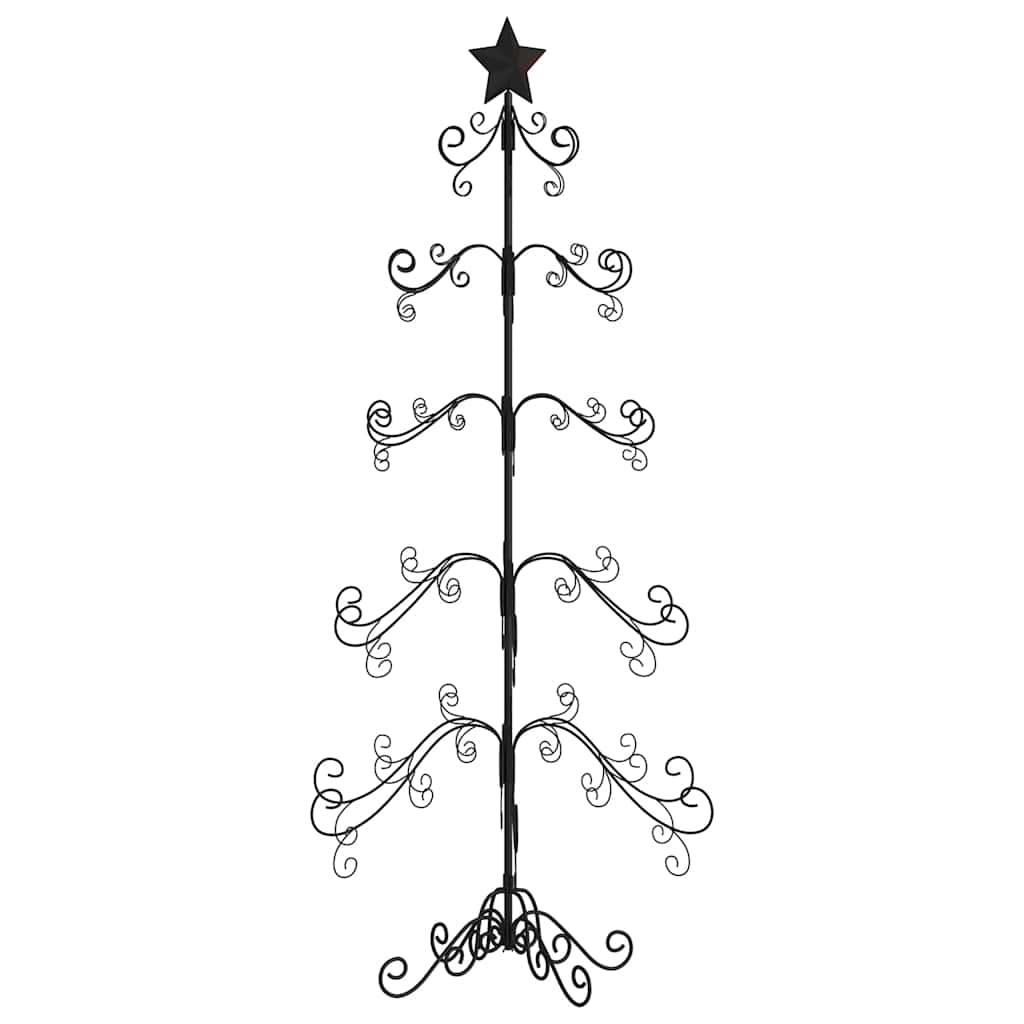 Kerstdecoratie kerstboom 150 cm metaal zwart is nu te koop bij PeponiXL, paradijselijk wonen!