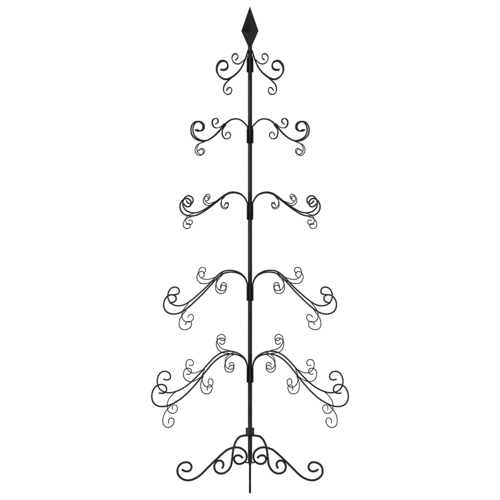 Kerstdecoratie kerstboom 150 cm metaal zwart is nu te koop bij PeponiXL, paradijselijk wonen!