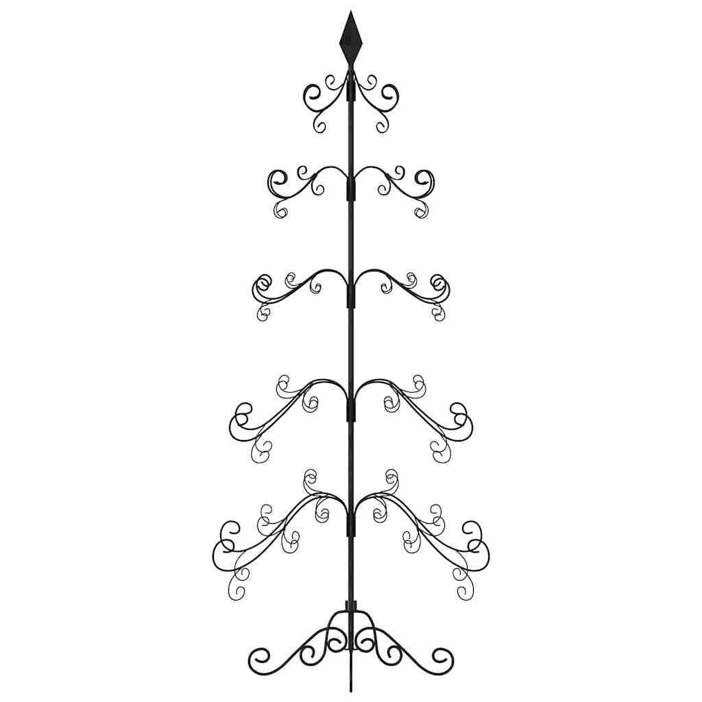 Kerstdecoratie kerstboom 150 cm metaal zwart is nu te koop bij PeponiXL, paradijselijk wonen!