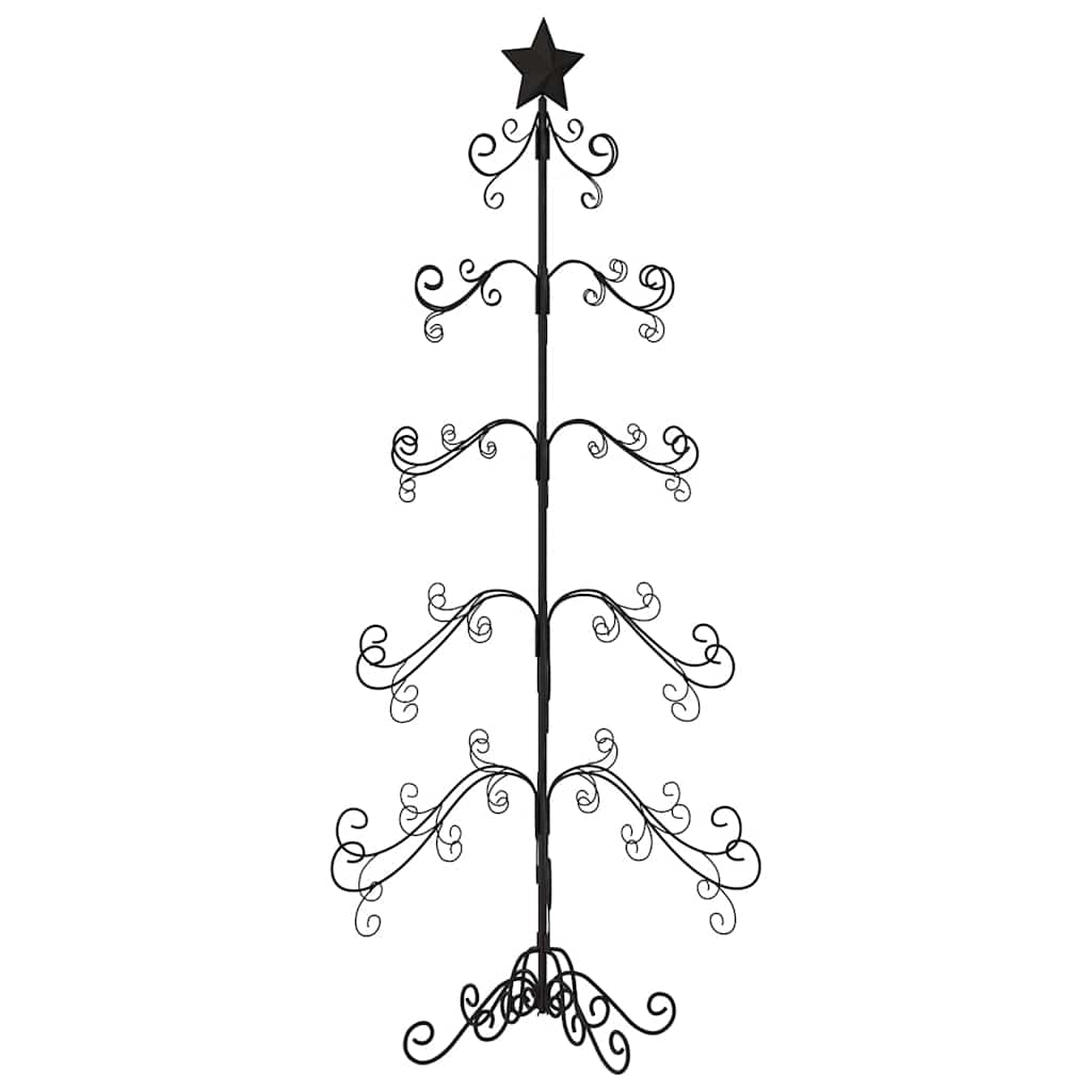 Kerstdecoratie kerstboom 150 cm metaal zwart is nu te koop bij PeponiXL, paradijselijk wonen!