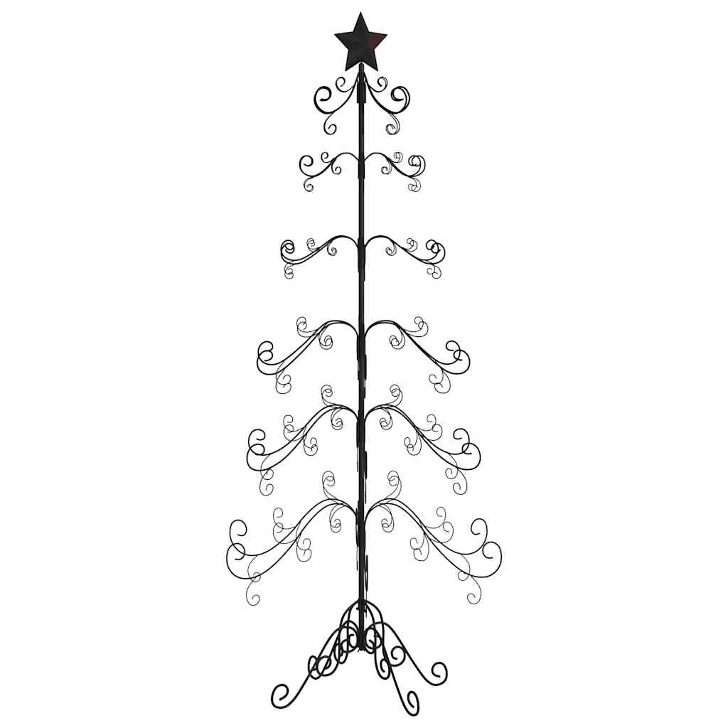 Kerstdecoratie kerstboom 180 cm metaal zwart is nu te koop bij PeponiXL, paradijselijk wonen!