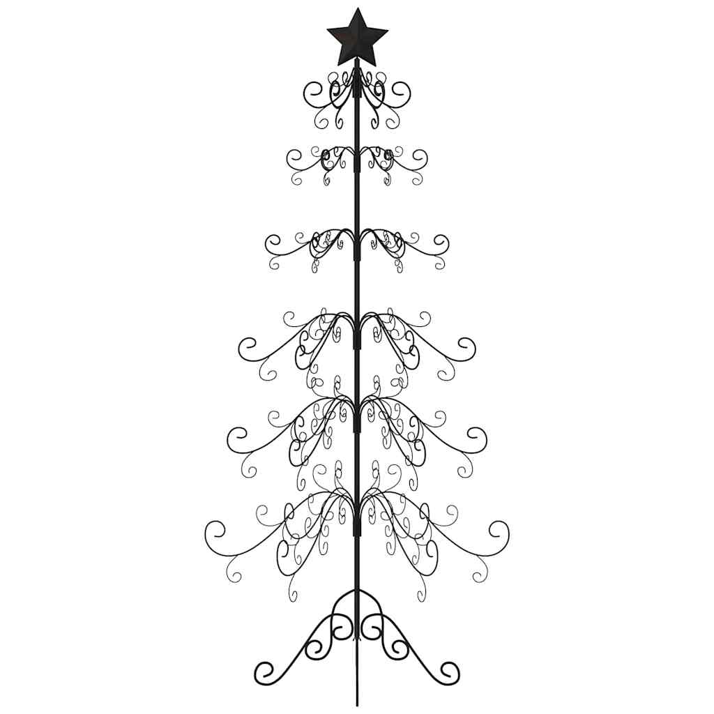 Kerstdecoratie kerstboom 180 cm metaal zwart is nu te koop bij PeponiXL, paradijselijk wonen!