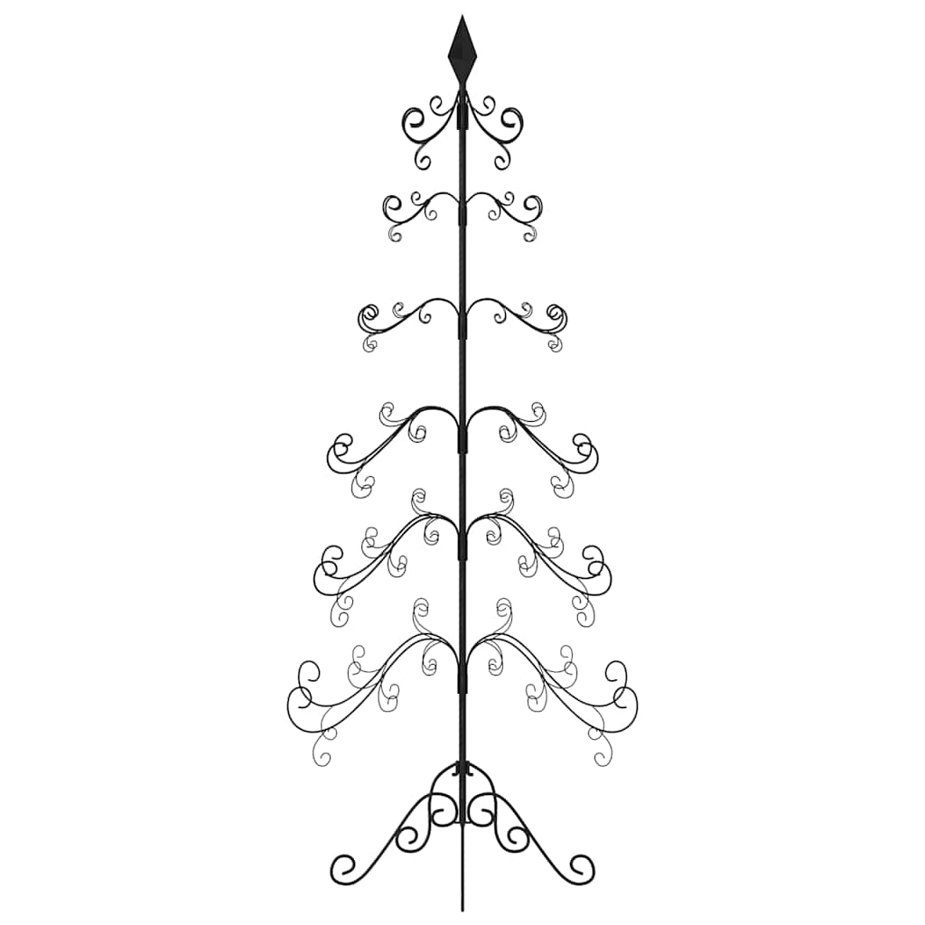 Kerstdecoratie kerstboom 180 cm metaal zwart is nu te koop bij PeponiXL, paradijselijk wonen!