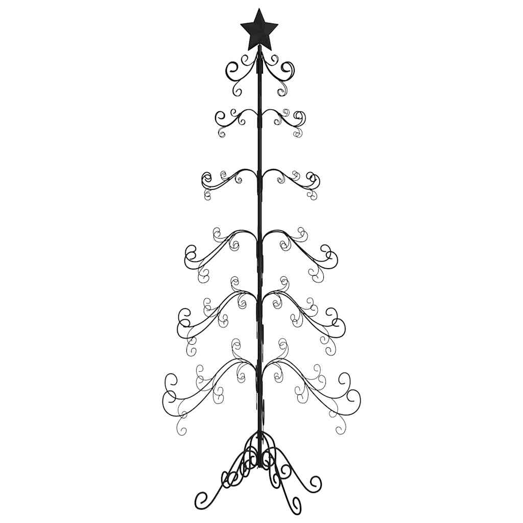 Kerstdecoratie kerstboom 215 cm metaal zwart is nu te koop bij PeponiXL, paradijselijk wonen!