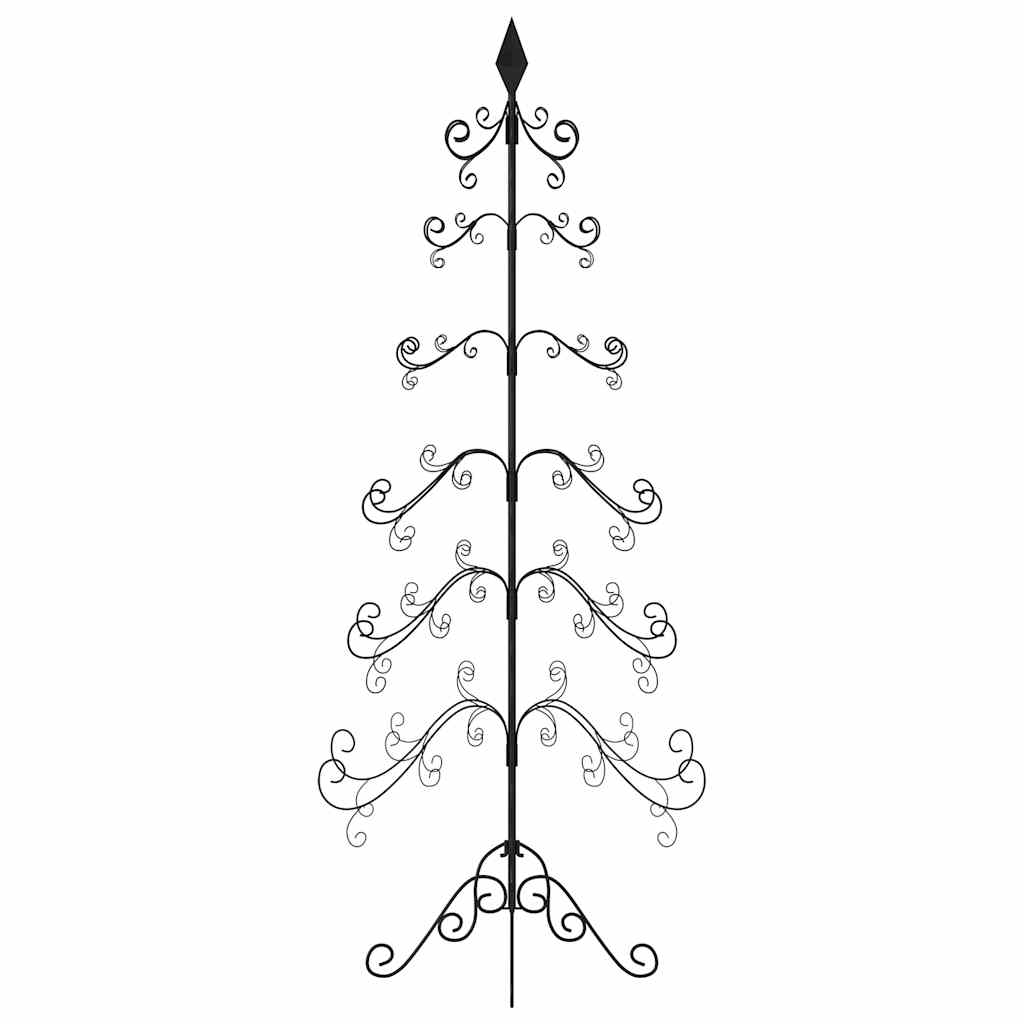 Kerstdecoratie kerstboom 215 cm metaal zwart is nu te koop bij PeponiXL, paradijselijk wonen!