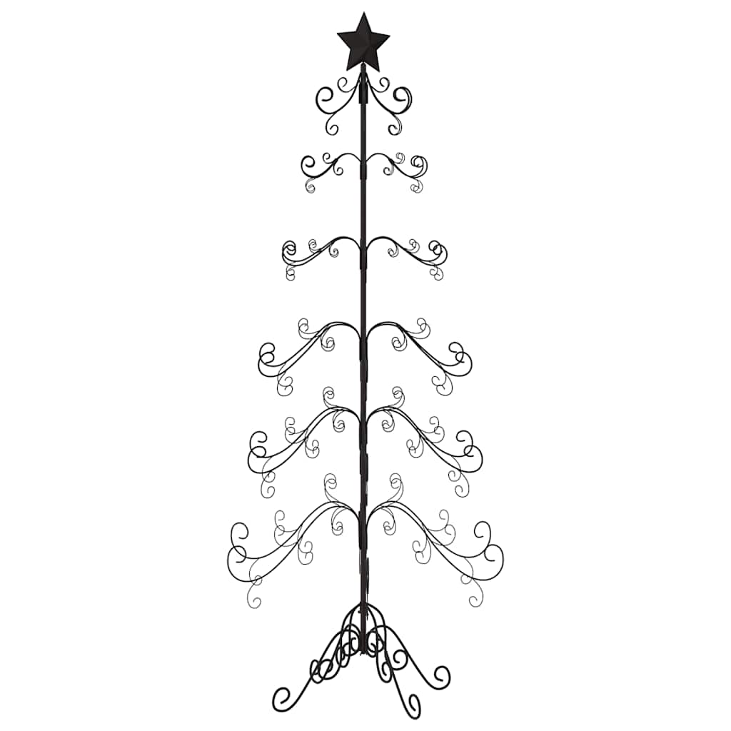 Kerstdecoratie kerstboom 215 cm metaal zwart is nu te koop bij PeponiXL, paradijselijk wonen!