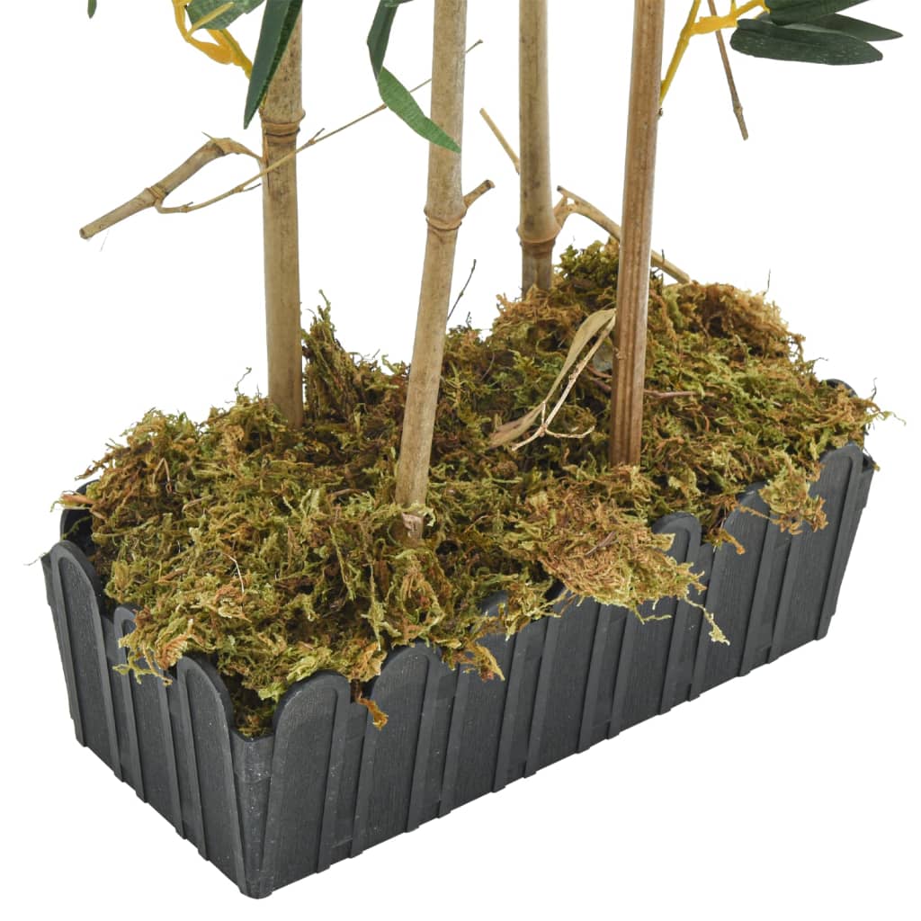 Kunstplant bamboe 552 bladeren 120 cm groen is nu te koop bij PeponiXL, paradijselijk wonen!