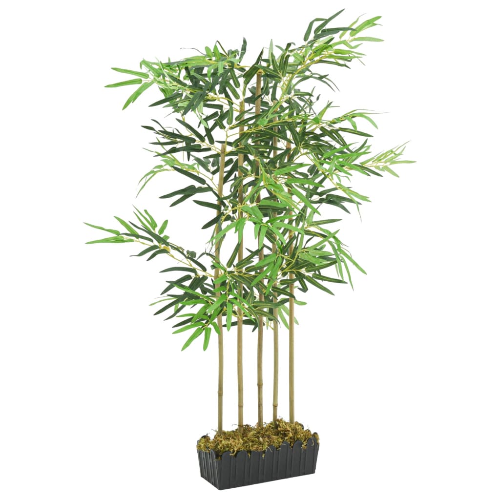 Kunstplant bamboe 730 bladeren 120 cm groen is nu te koop bij PeponiXL, paradijselijk wonen!