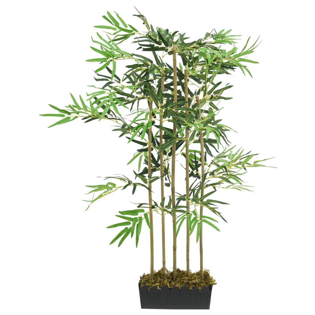 Kunstplant bamboe 730 bladeren 120 cm groen is nu te koop bij PeponiXL, paradijselijk wonen!