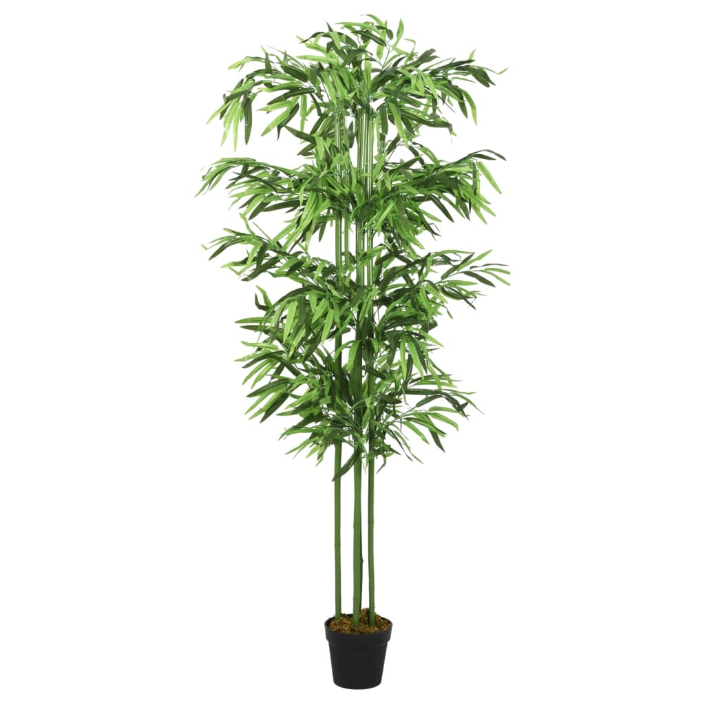 Kunstplant bamboe 576 bladeren 150 cm groen is nu te koop bij PeponiXL, paradijselijk wonen!