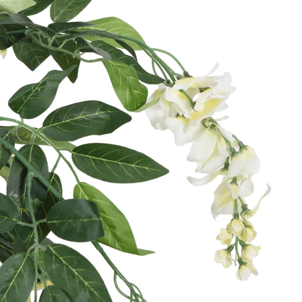 Kunstplant wisteria 840 bladeren 150 cm groen en wit is nu te koop bij PeponiXL, paradijselijk wonen!
