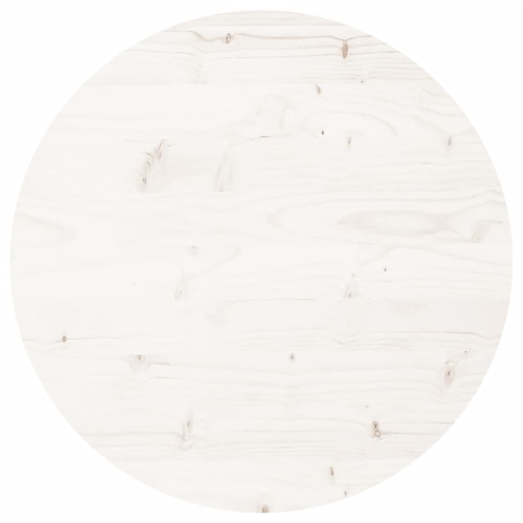 Tafelblad rond Ø50x3 cm massief grenenhout wit is nu te koop bij PeponiXL, paradijselijk wonen!