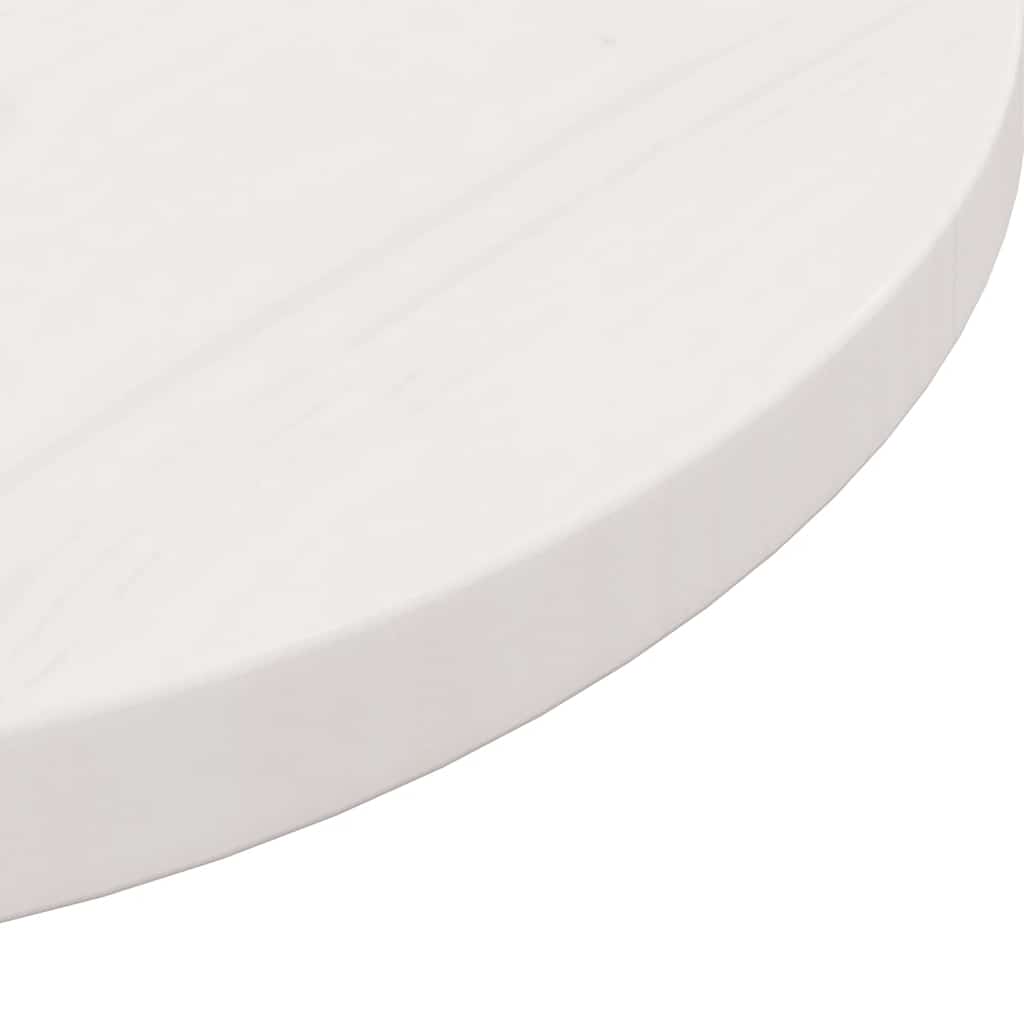 Tafelblad rond Ø50x3 cm massief grenenhout wit is nu te koop bij PeponiXL, paradijselijk wonen!