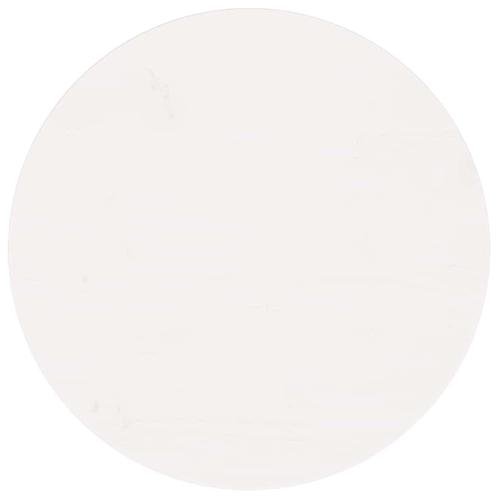 Tafelblad rond Ø60x3 cm massief grenenhout wit is nu te koop bij PeponiXL, paradijselijk wonen!