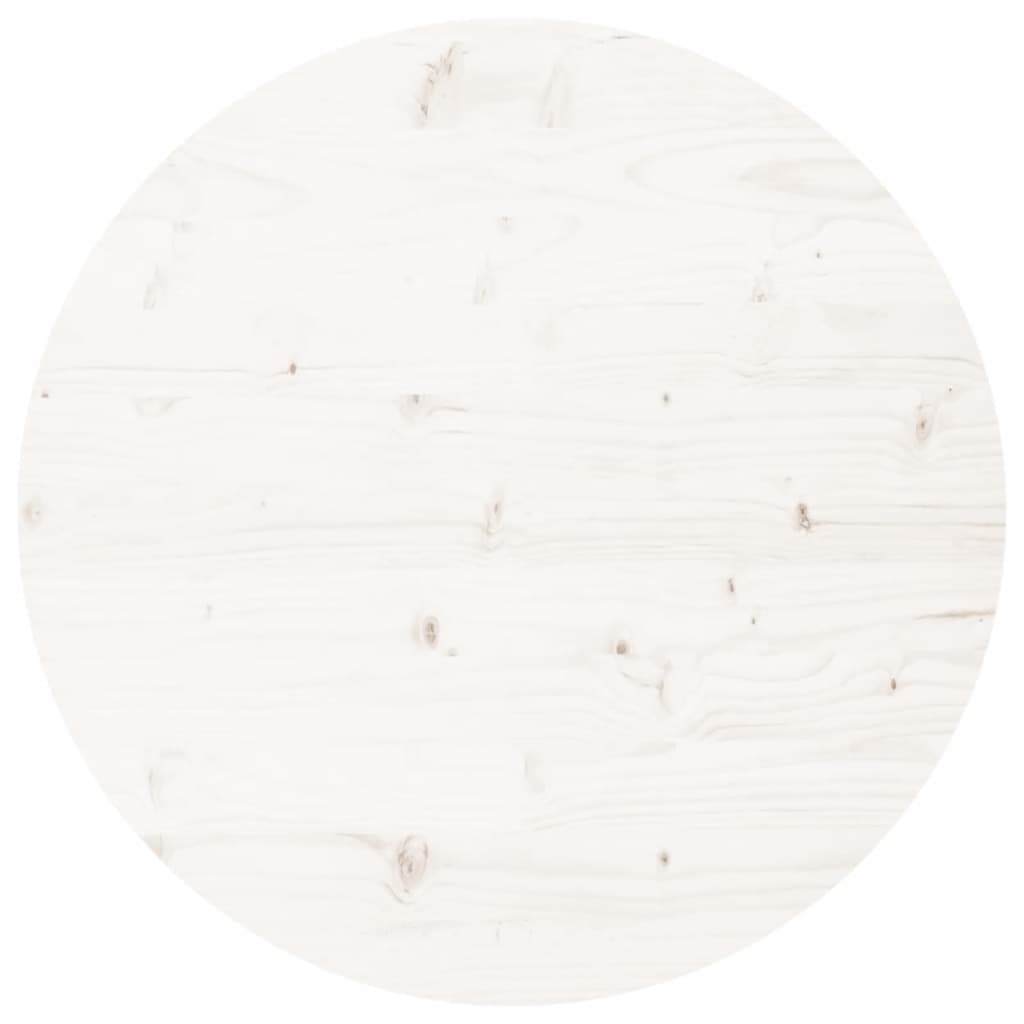 Tafelblad rond Ø90x3 cm massief grenenhout wit is nu te koop bij PeponiXL, paradijselijk wonen!