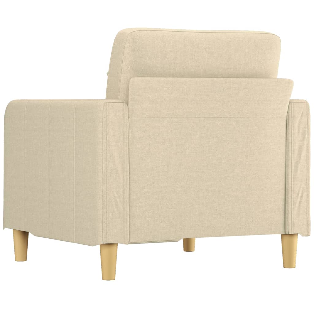 Fauteuil 60 cm stof crèmekleurig is nu te koop bij PeponiXL, paradijselijk wonen!