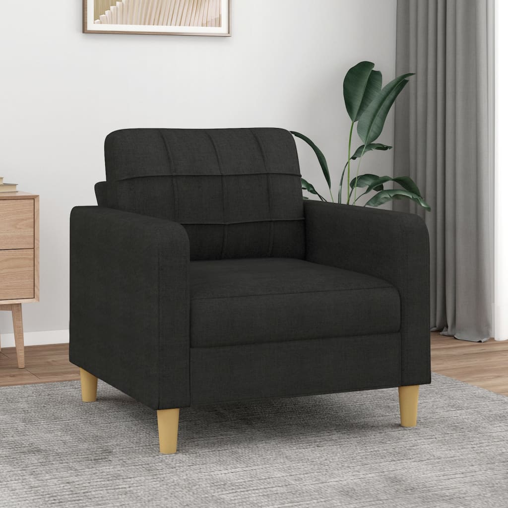 Fauteuil 60 cm stof zwart is nu te koop bij PeponiXL, paradijselijk wonen!