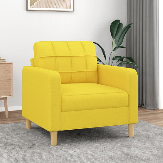 Fauteuil 60 cm stof lichtgeel is nu te koop bij PeponiXL, paradijselijk wonen!