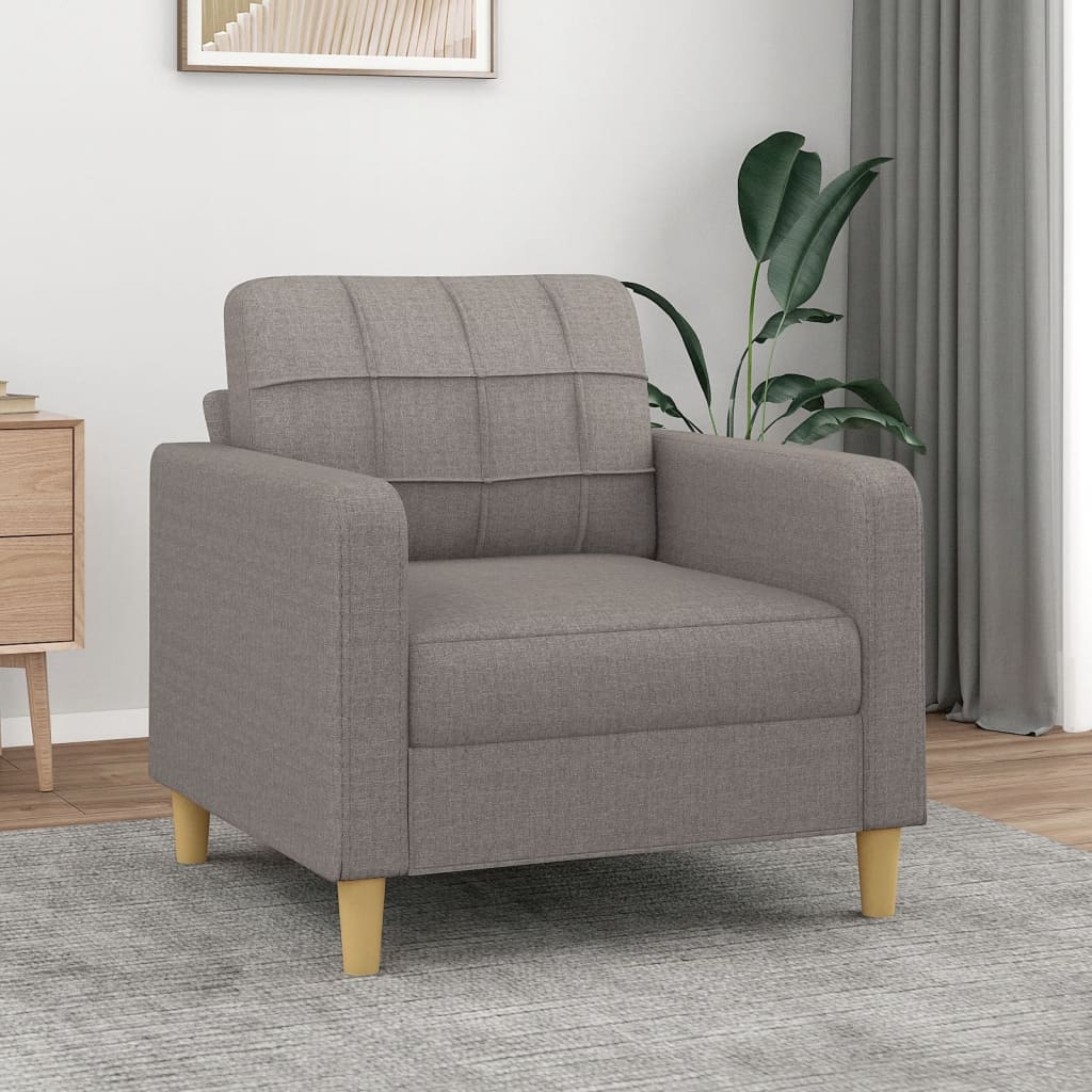 Fauteuil 60 cm stof taupe is nu te koop bij PeponiXL, paradijselijk wonen!