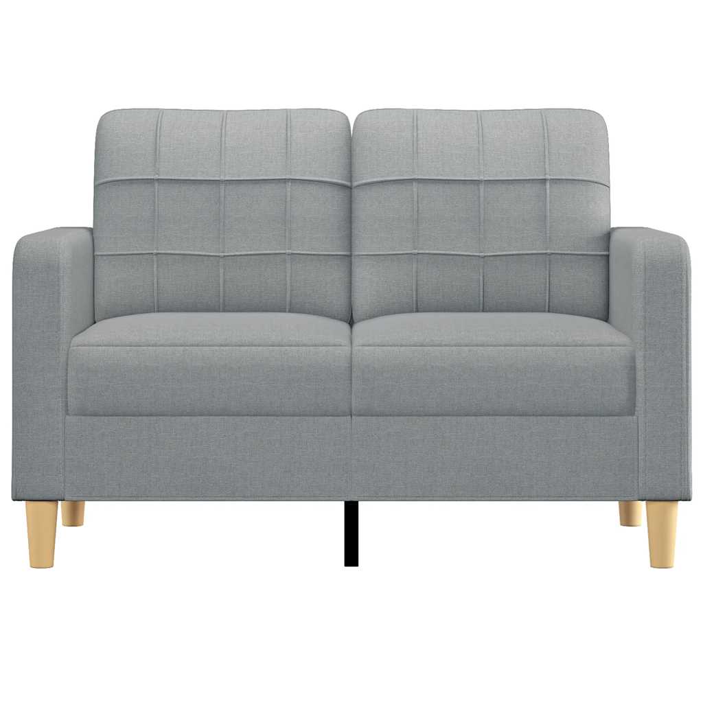 Tweezitsbank 120 cm stof lichtgrijs is nu te koop bij PeponiXL, paradijselijk wonen!