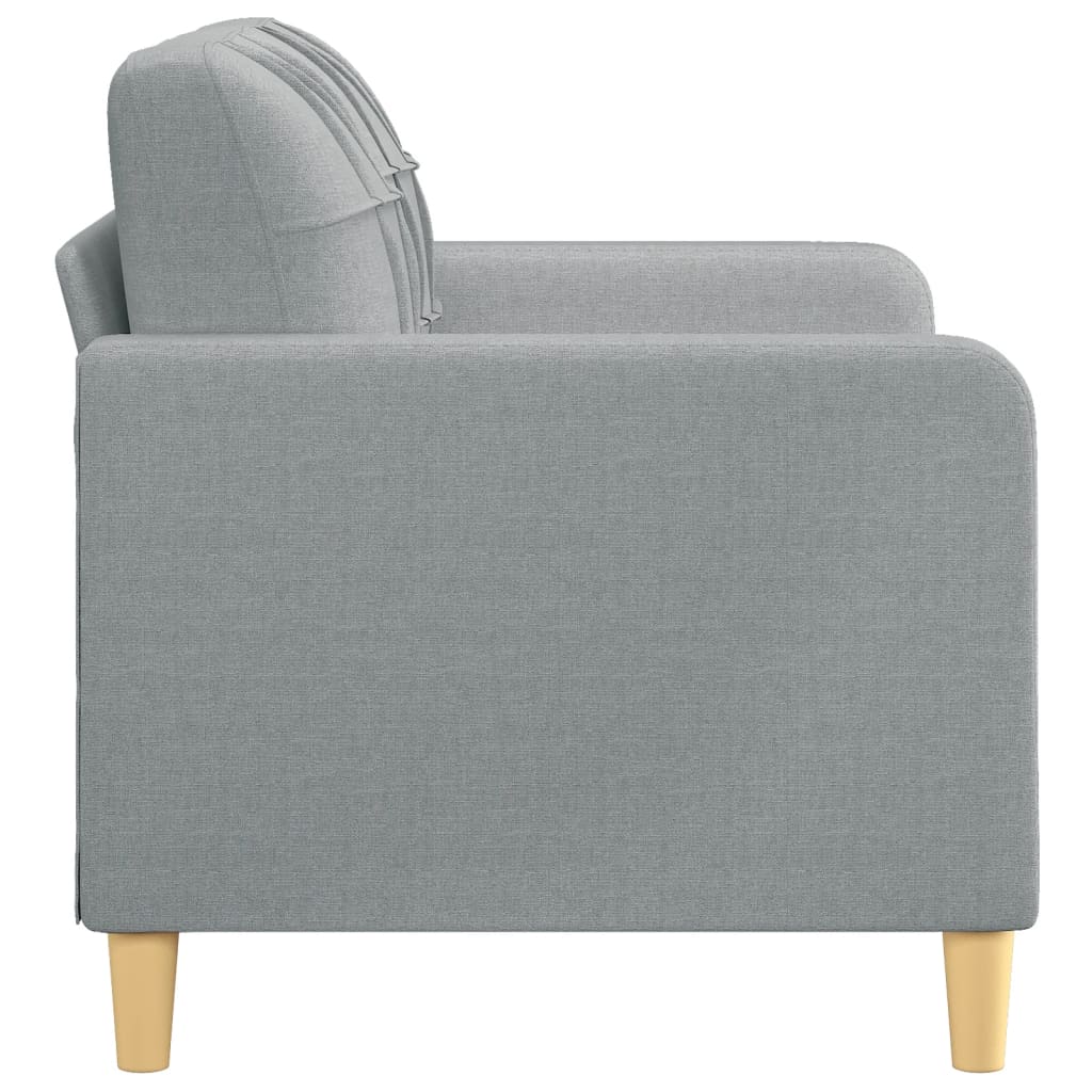Tweezitsbank 120 cm stof lichtgrijs is nu te koop bij PeponiXL, paradijselijk wonen!