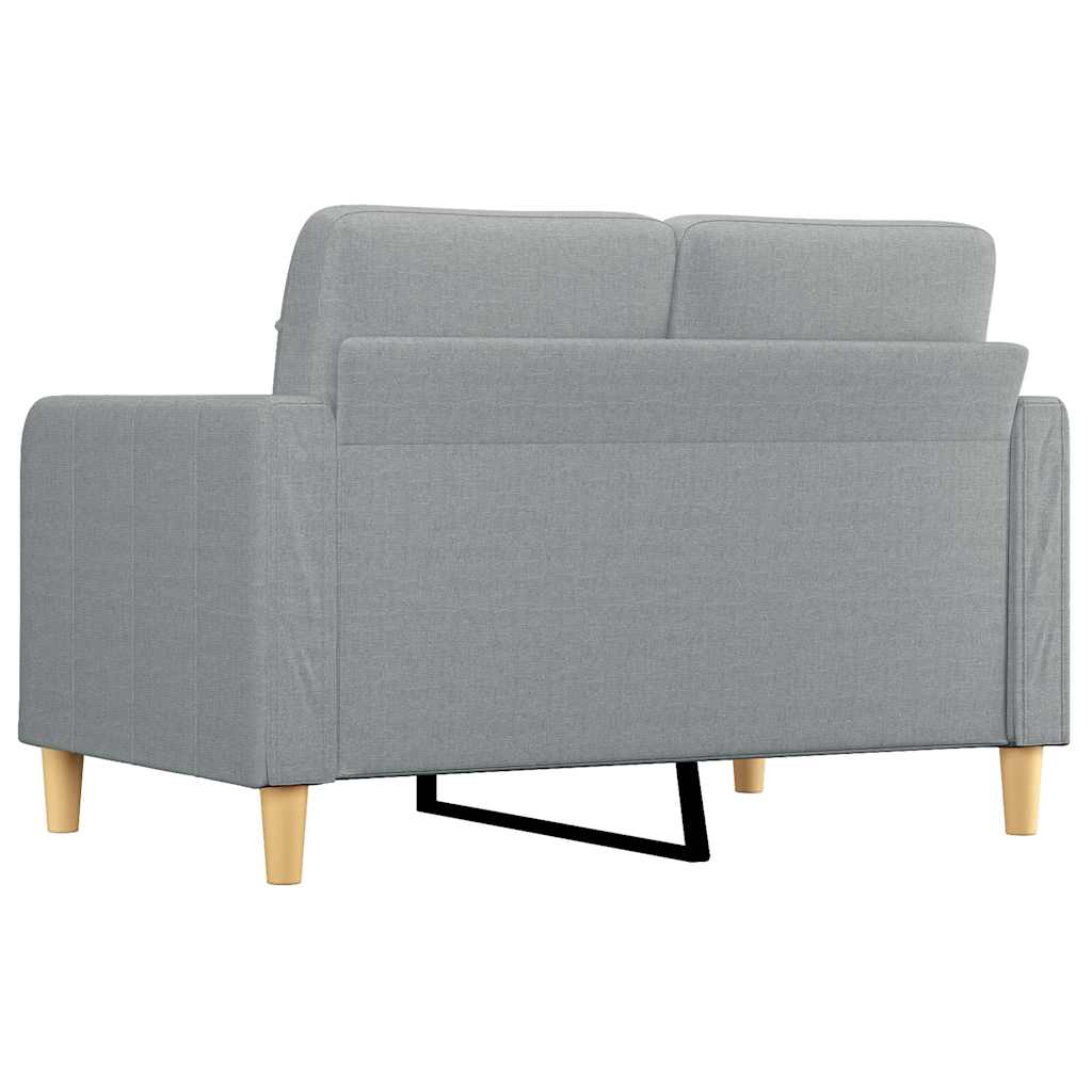 Tweezitsbank 120 cm stof lichtgrijs is nu te koop bij PeponiXL, paradijselijk wonen!