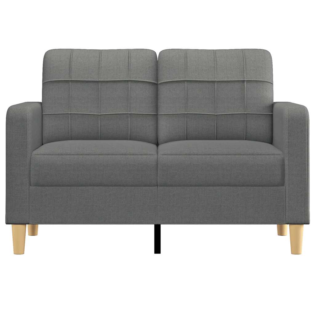 Tweezitsbank 120 cm stof donkergrijs is nu te koop bij PeponiXL, paradijselijk wonen!