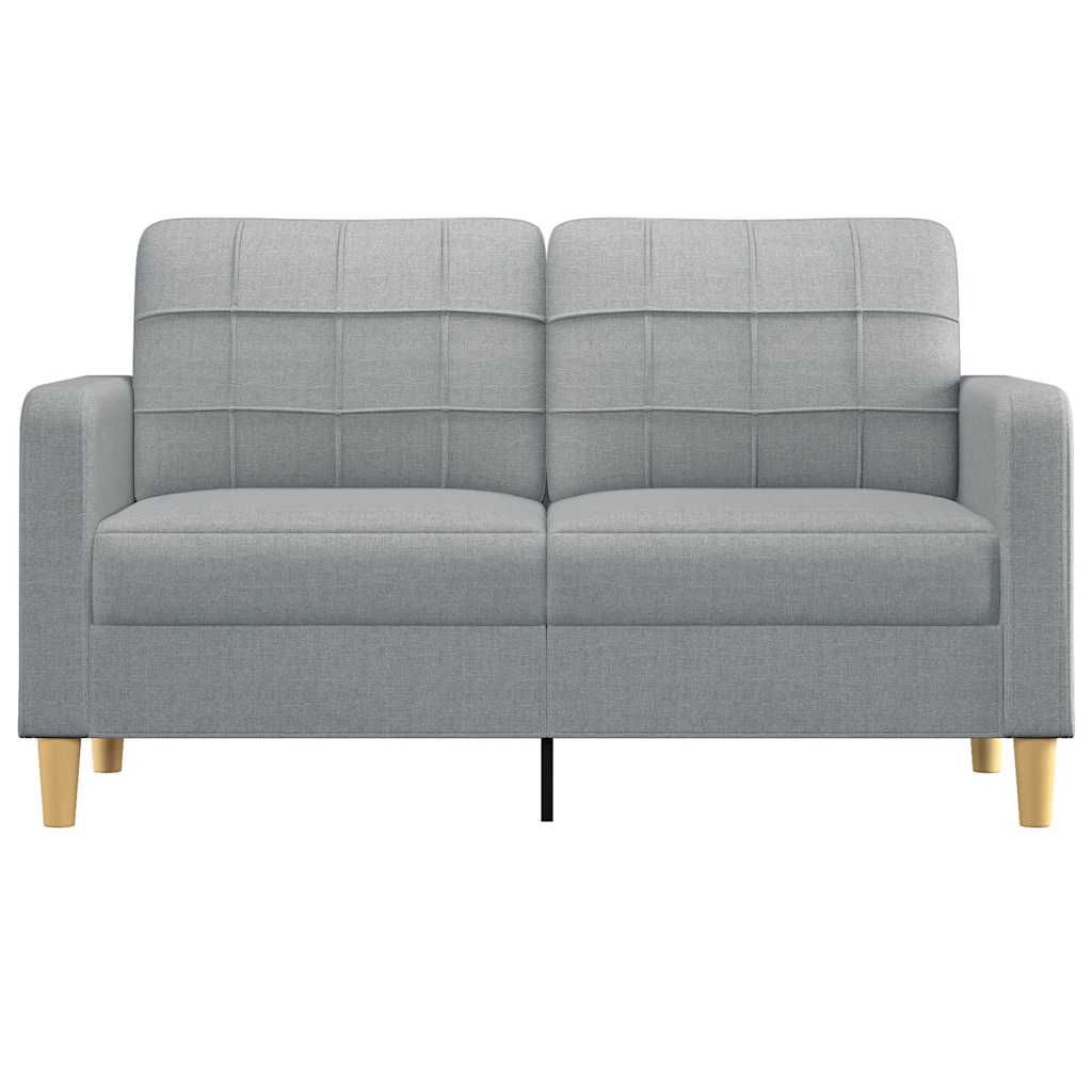 Tweezitsbank 140 cm stof lichtgrijs is nu te koop bij PeponiXL, paradijselijk wonen!