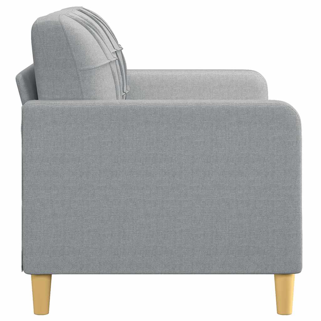Tweezitsbank 140 cm stof lichtgrijs is nu te koop bij PeponiXL, paradijselijk wonen!