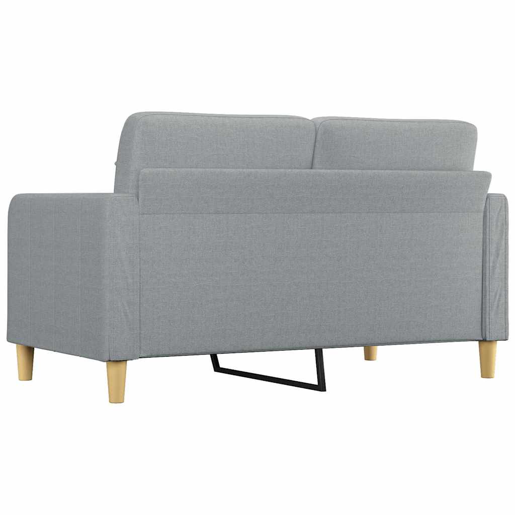 Tweezitsbank 140 cm stof lichtgrijs is nu te koop bij PeponiXL, paradijselijk wonen!