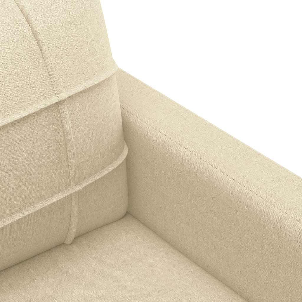 Tweezitsbank 140 cm stof crèmekleurig is nu te koop bij PeponiXL, paradijselijk wonen!
