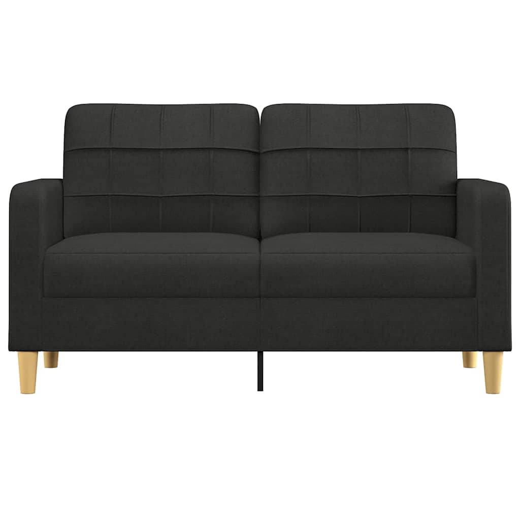 Tweezitsbank 140 cm stof zwart is nu te koop bij PeponiXL, paradijselijk wonen!