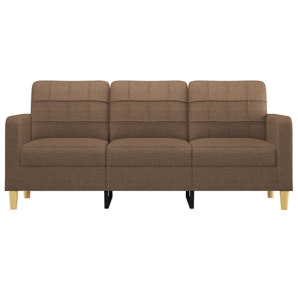 Driezitsbank 180 cm stof bruin is nu te koop bij PeponiXL, paradijselijk wonen!