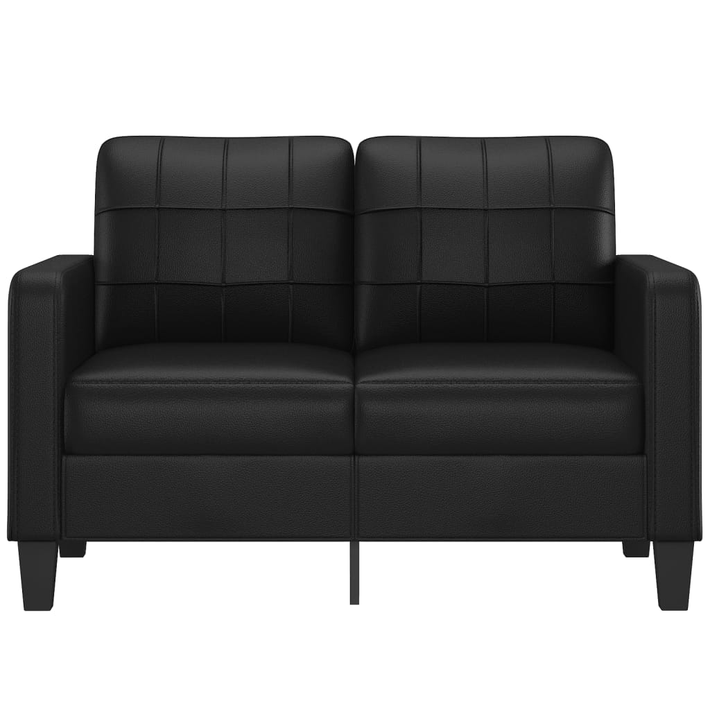 Tweezitsbank 120 cm kunstleer zwart is nu te koop bij PeponiXL, paradijselijk wonen!