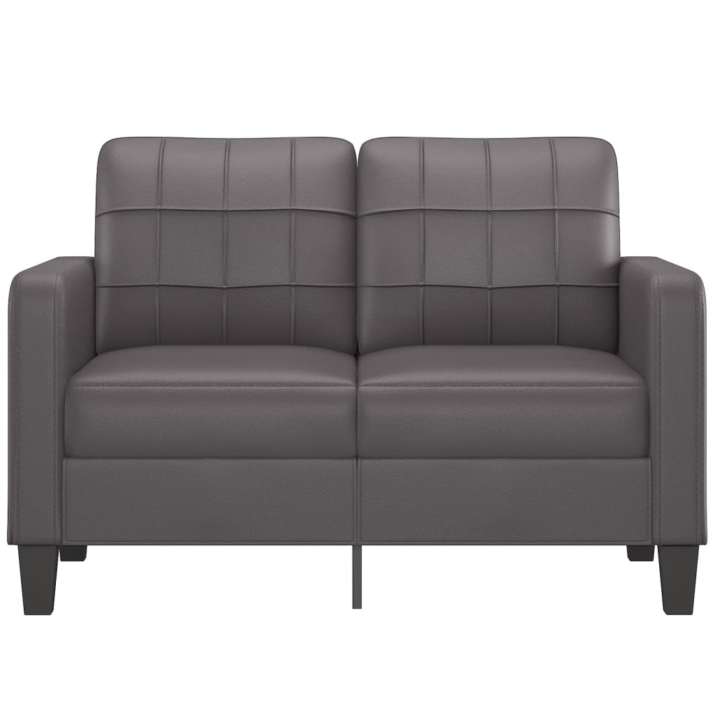 Tweezitsbank 120 cm kunstleer grijs is nu te koop bij PeponiXL, paradijselijk wonen!