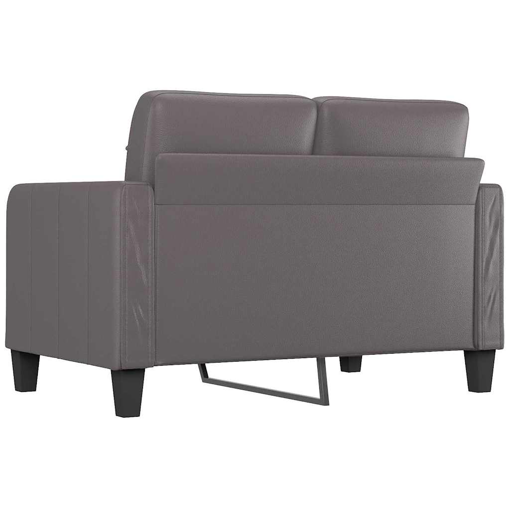 Tweezitsbank 120 cm kunstleer grijs is nu te koop bij PeponiXL, paradijselijk wonen!