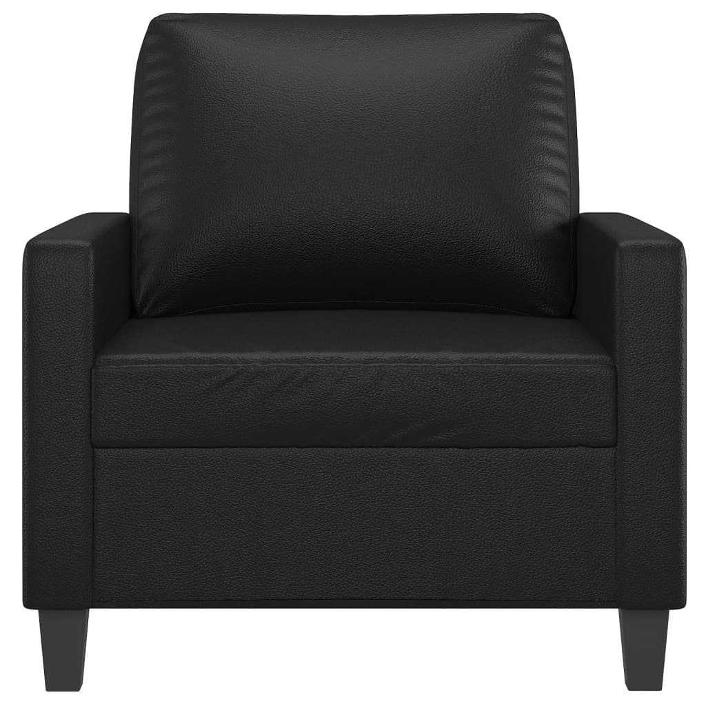 Fauteuil 60 cm kunstleer zwart is nu te koop bij PeponiXL, paradijselijk wonen!