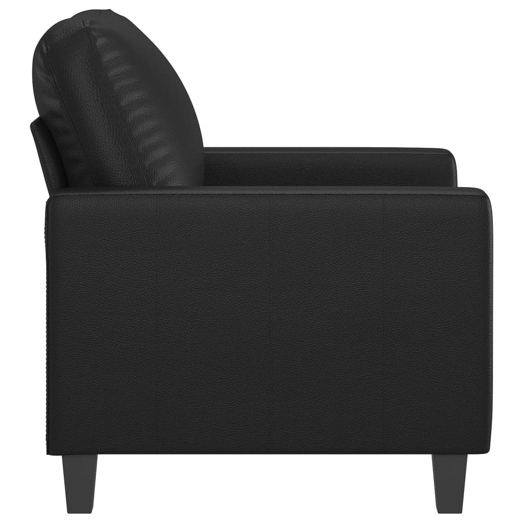 Fauteuil 60 cm kunstleer zwart is nu te koop bij PeponiXL, paradijselijk wonen!