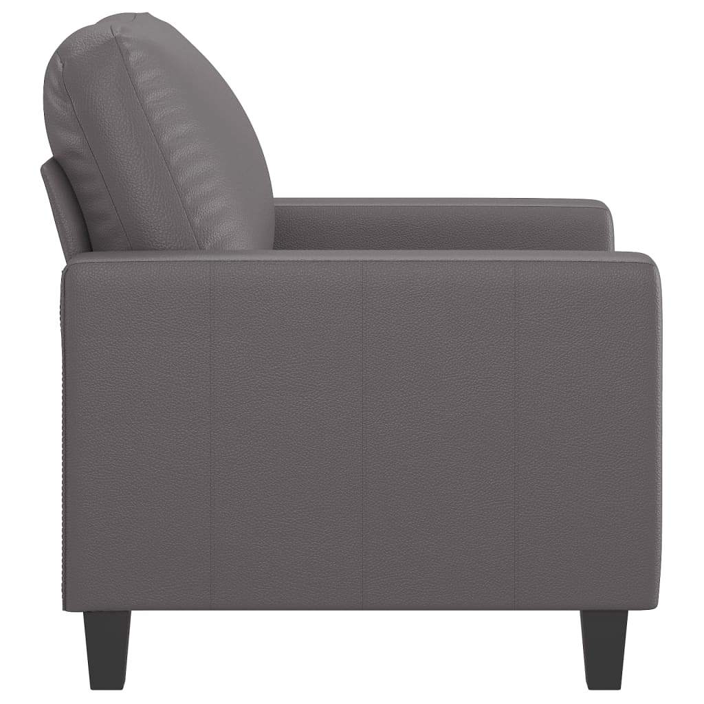 Fauteuil 60 cm kunstleer grijs is nu te koop bij PeponiXL, paradijselijk wonen!