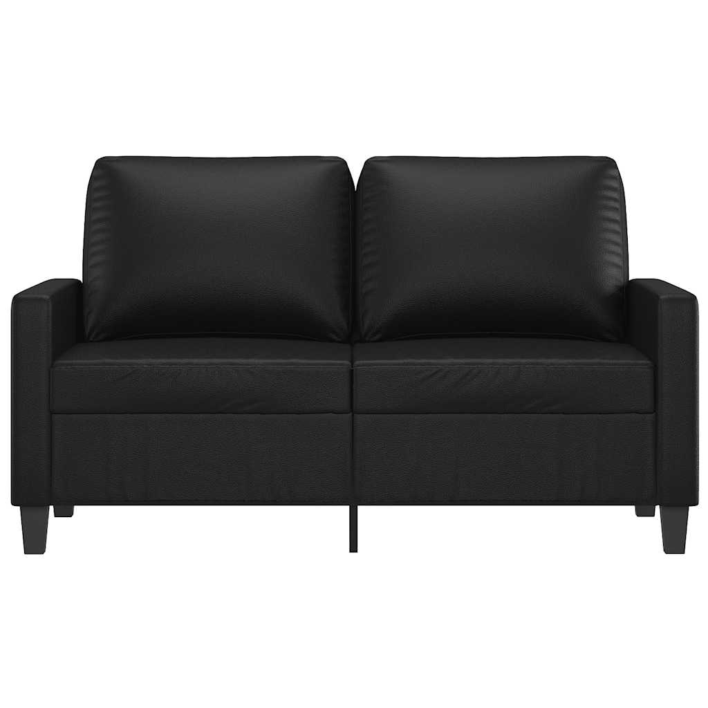Tweezitsbank 120 cm kunstleer zwart is nu te koop bij PeponiXL, paradijselijk wonen!