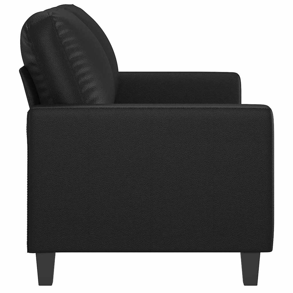 Tweezitsbank 120 cm kunstleer zwart is nu te koop bij PeponiXL, paradijselijk wonen!