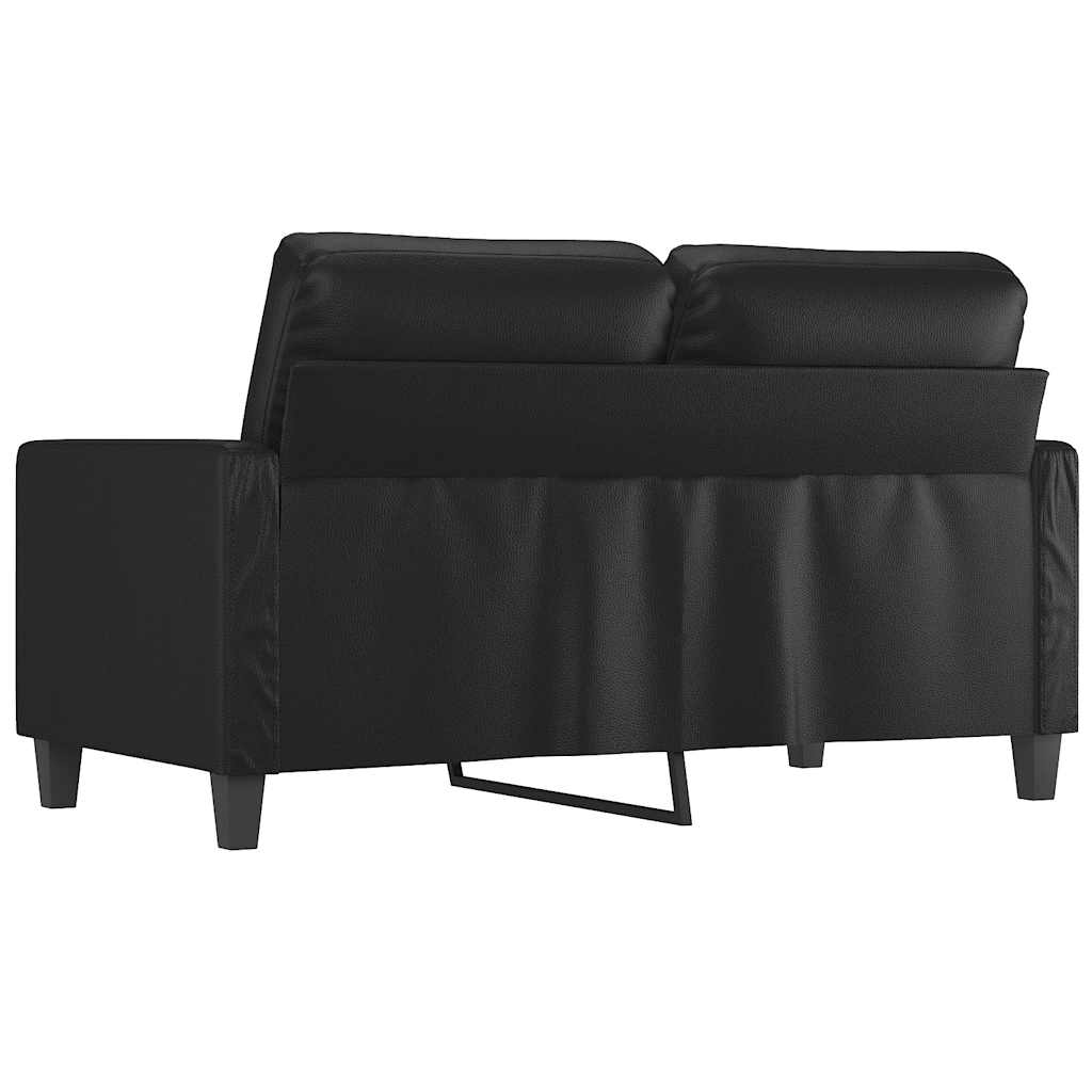 Tweezitsbank 120 cm kunstleer zwart is nu te koop bij PeponiXL, paradijselijk wonen!