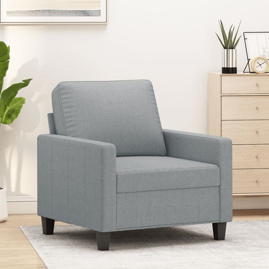 Fauteuil 60 cm stof lichtgrijs is nu te koop bij PeponiXL, paradijselijk wonen!