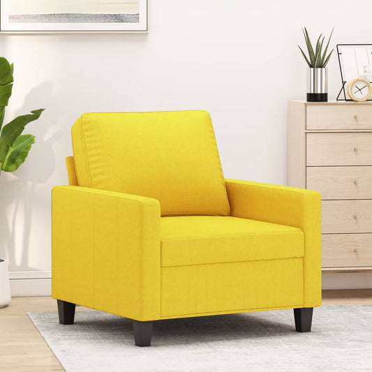 Fauteuil 60 cm stof lichtgeel is nu te koop bij PeponiXL, paradijselijk wonen!