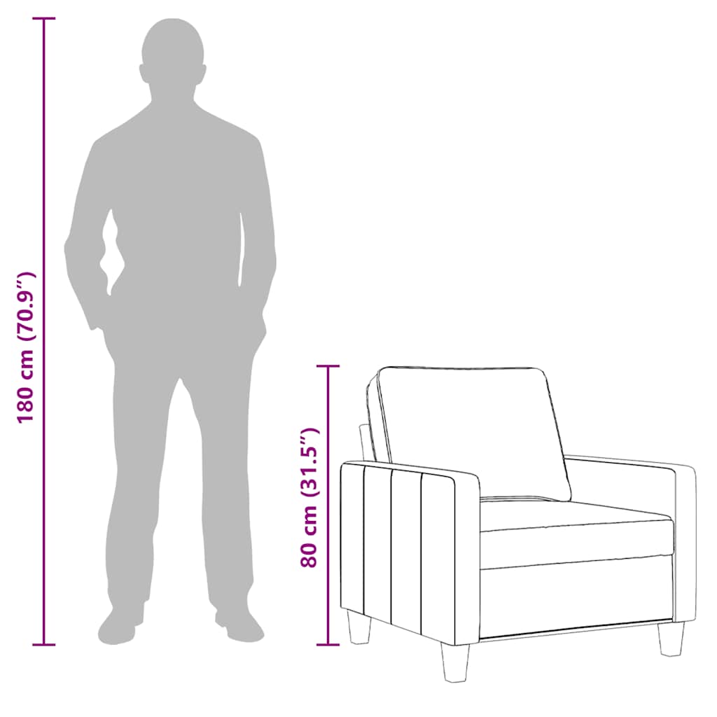Fauteuil 60 cm stof taupe is nu te koop bij PeponiXL, paradijselijk wonen!