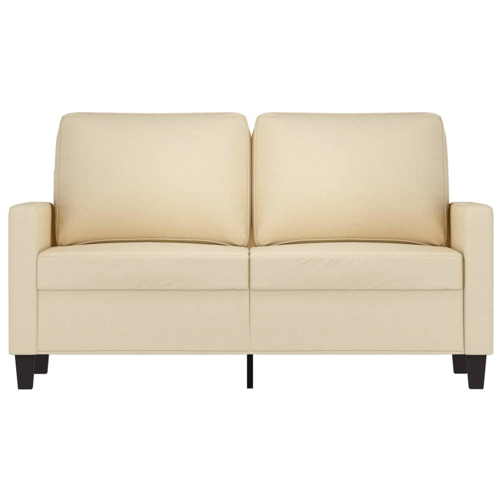 Tweezitsbank 120 cm stof crèmekleurig is nu te koop bij PeponiXL, paradijselijk wonen!