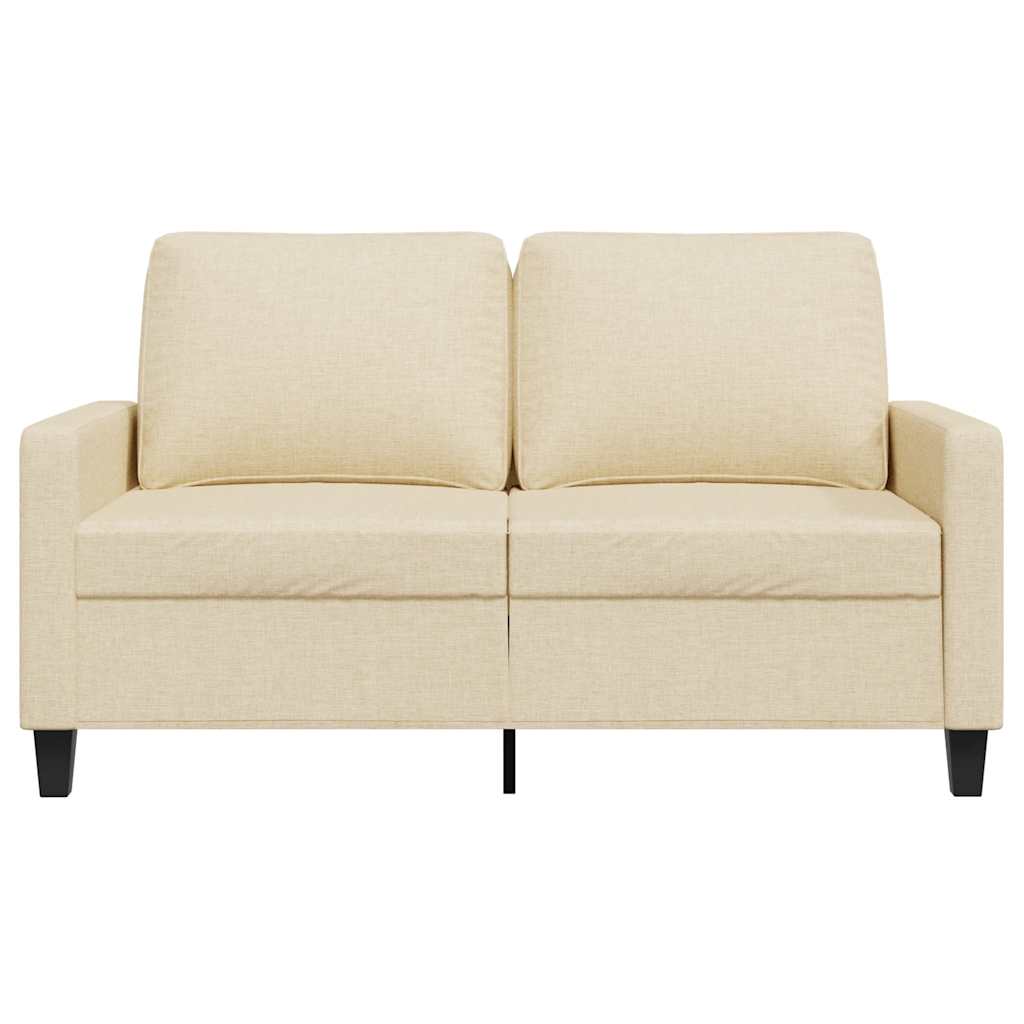 Tweezitsbank 120 cm stof crèmekleurig is nu te koop bij PeponiXL, paradijselijk wonen!