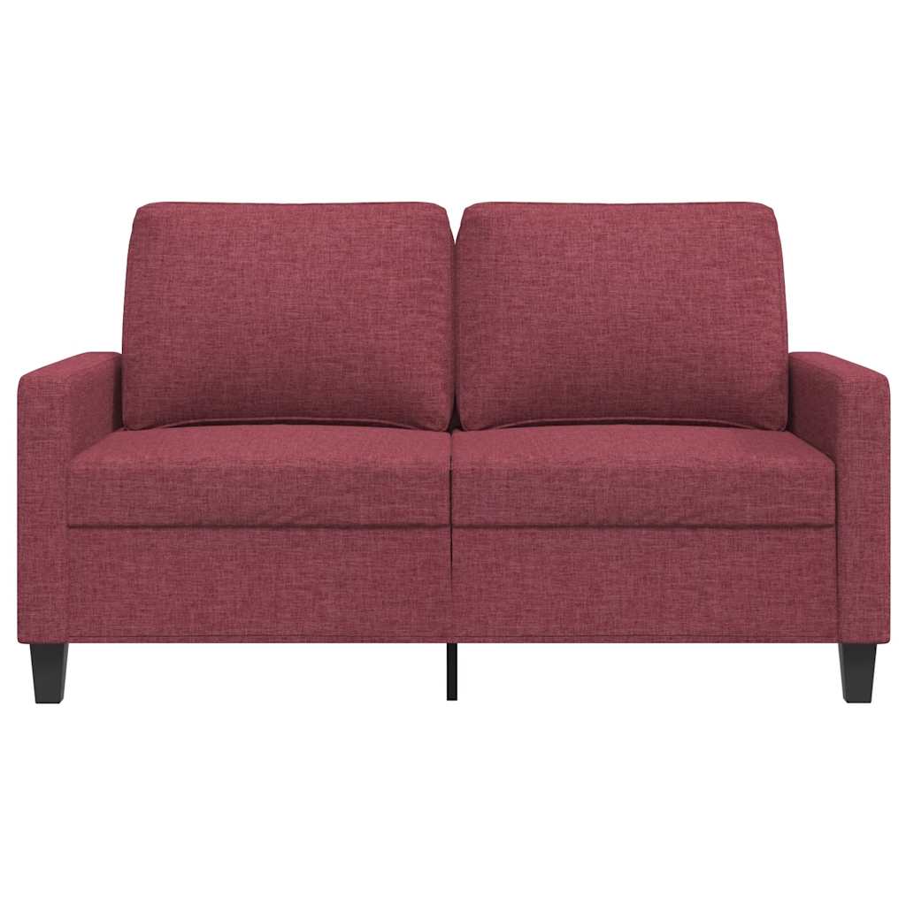 Tweezitsbank 120 cm stof wijnrood is nu te koop bij PeponiXL, paradijselijk wonen!